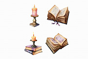 Watercolor Book Clipart, an Illustration by Libby Wishes (Thumbnail 4 of 4)