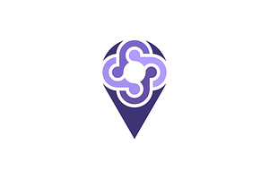 modern pin location community logo, a Branding & Logo Template by Rasagama Studio