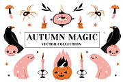 AUTUMN MAGIC vector pattern, element, a Decorative Illustration by Lena Nikolaeva (Thumbnail 1 of 11)