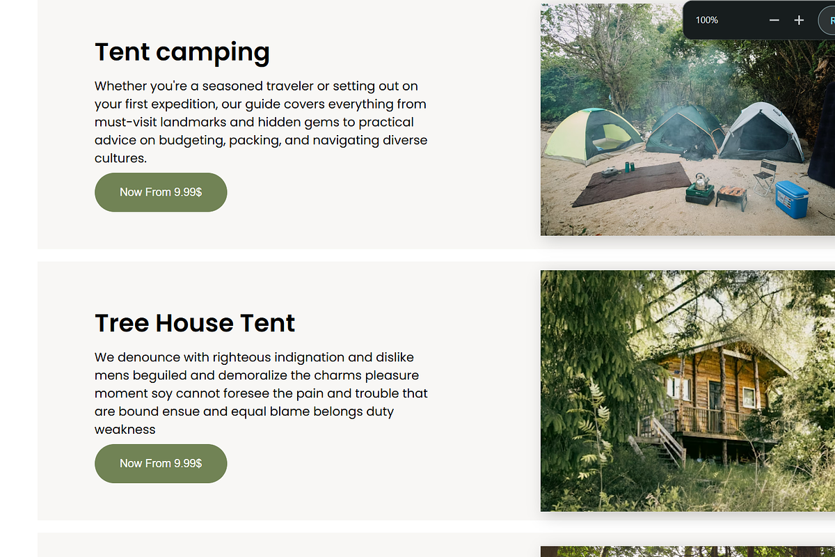 Karura–Camping Website Template, a Landing Page Template by NomaTemplates (Photo 11 of 13)