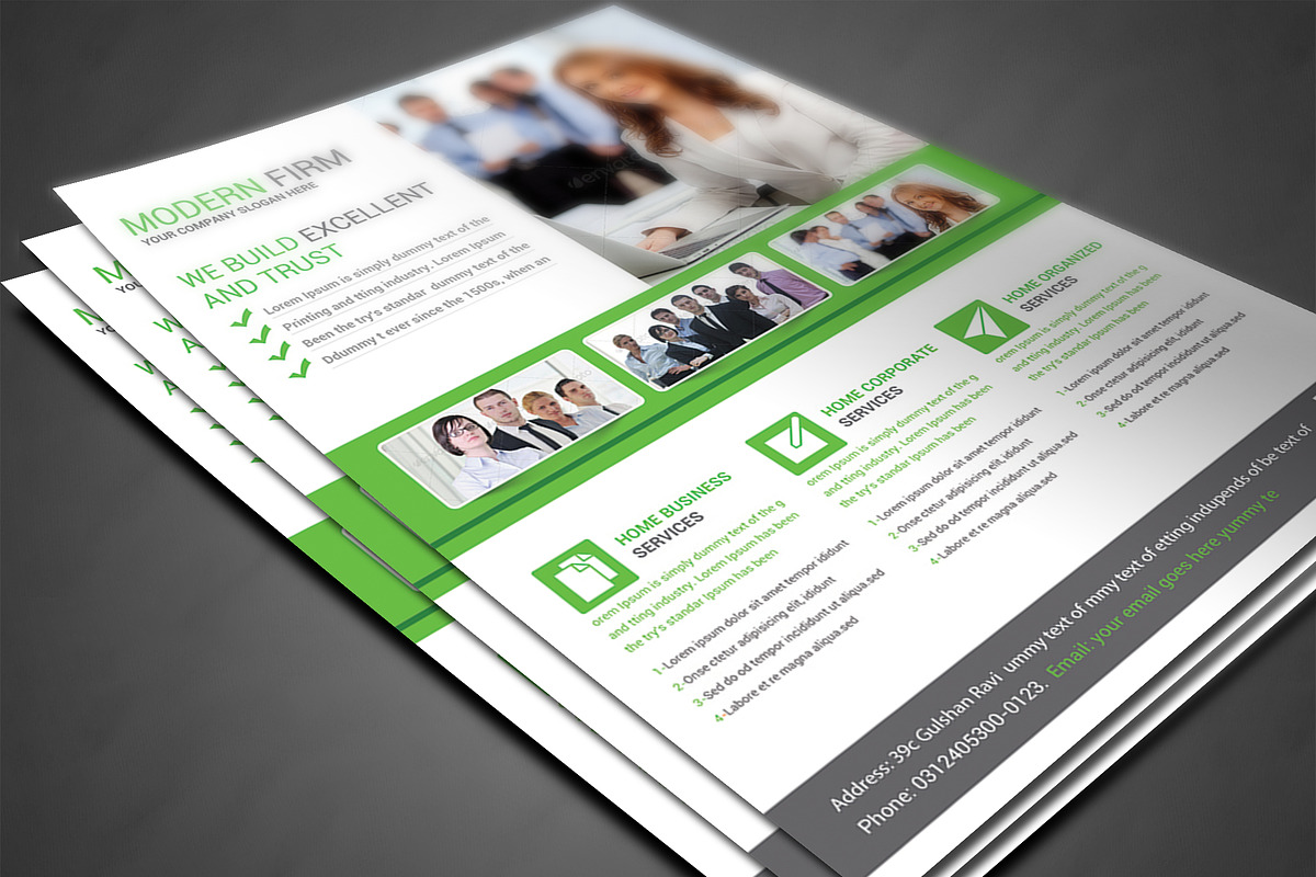 Professional Business Flyer Print Te, a Flyer Template by AfzaalGraphics (Photo 3 of 4)