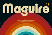 CS Maguire – Retro Font, a Sans Serif Font by Craft Supply Co. (Thumbnail 1 of 8)