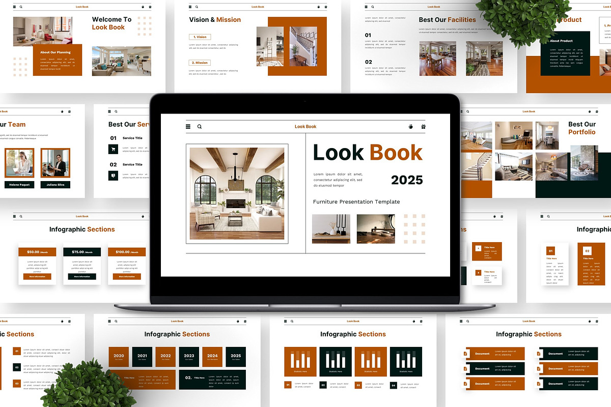 Look Book - Furniture Powerpoint, a Presentation Template by Deepslide Studio (Photo 6 of 6)