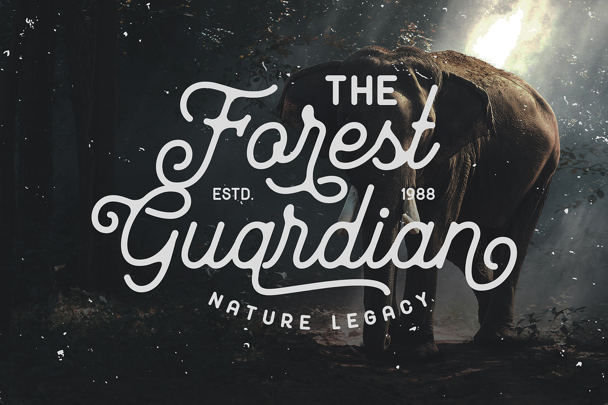 Mayhena Monoline Font preview 2