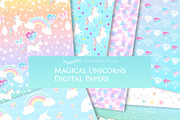 Magical Unicorns, Einhorn, White, an Illustration by Mia's Graphic Design (Thumbnail 8 of 9)