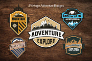 Vintage-Adventure-Badges, a Branding & Logo Template by Ismael Hossain (Thumbnail 2 of 7)