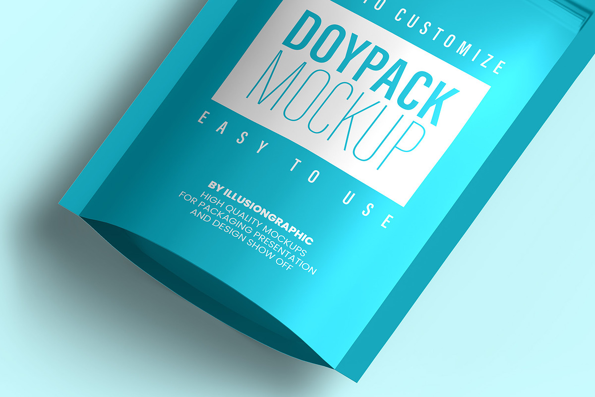 Doypack Mockup - 8 views, a Packaging Mockup by Illusiongraphic (Photo 17 of 19)