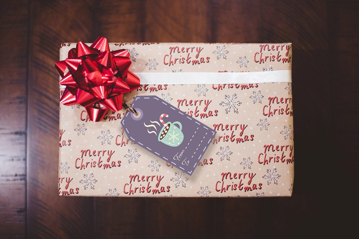 Christmas gift tags, a Seasonal Illustration by JulyGart (Photo 3 of 5)