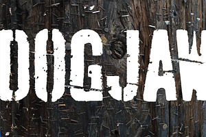 Dogjaw, a Font by Aerotype