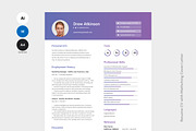 Modern Marketing Manager Resume, a Resume Template by iDoodle Studio (Thumbnail 1 of 4)
