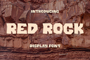 Red Rock A Bold Rugged Display Font
