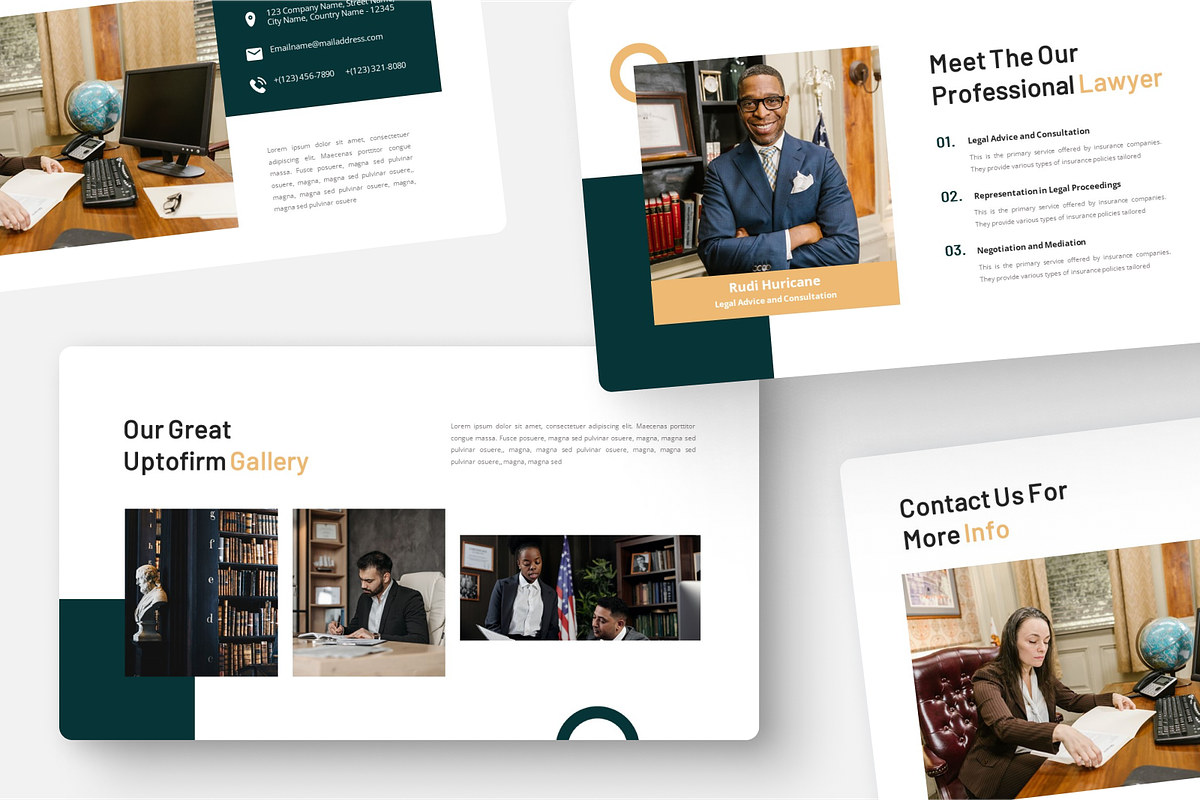 Lawyer and Attorney PowerPoint, a Presentation Template by Annora Studio (Photo 3 of 5)