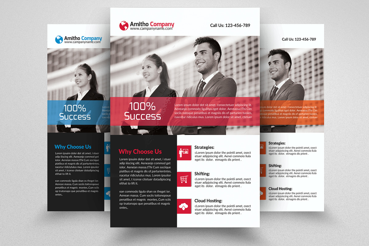 Business Flyer Psd Template, a Flyer Template by Psd Templates (Photo 1 of 3)