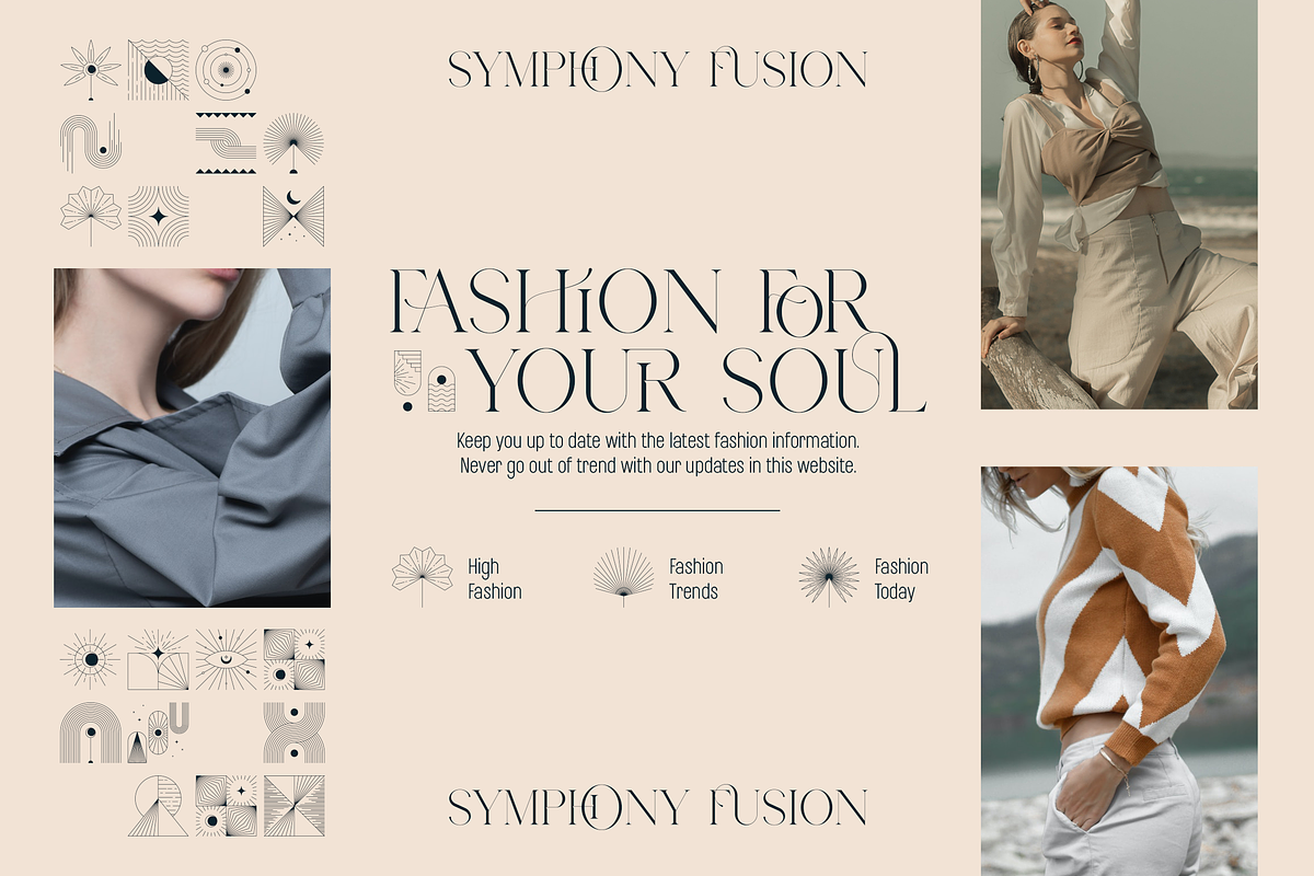 Symphony Fusion Creative Typeface, a Serif Font by VP Fonts (Photo 6 of 18)