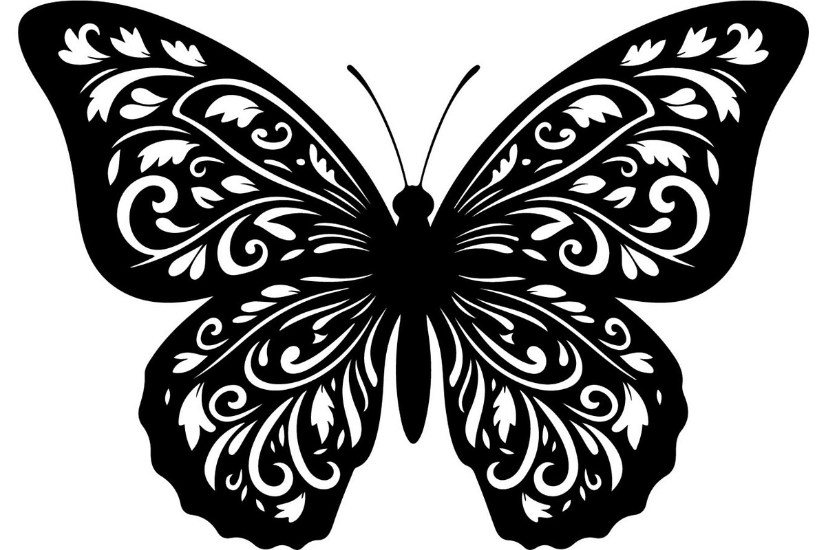 Beautiful Butterfly Silhouette, an Object Graphic by Designer_Momina (Photo 17 of 20)