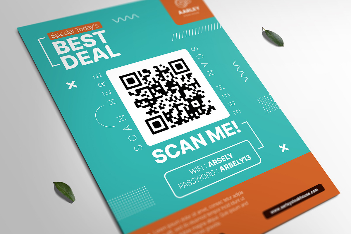 Qr Code Scan Flyer, a Flyer Template by Aarley Kaiven