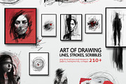Drawing art: strokes, scribble, line, an Object Graphic by YuHusar (Thumbnail 1 of 16)