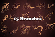 Winter Trees Photoshop Brushes, a Brush Add-On by ArtistMef (Thumbnail 2 of 6)