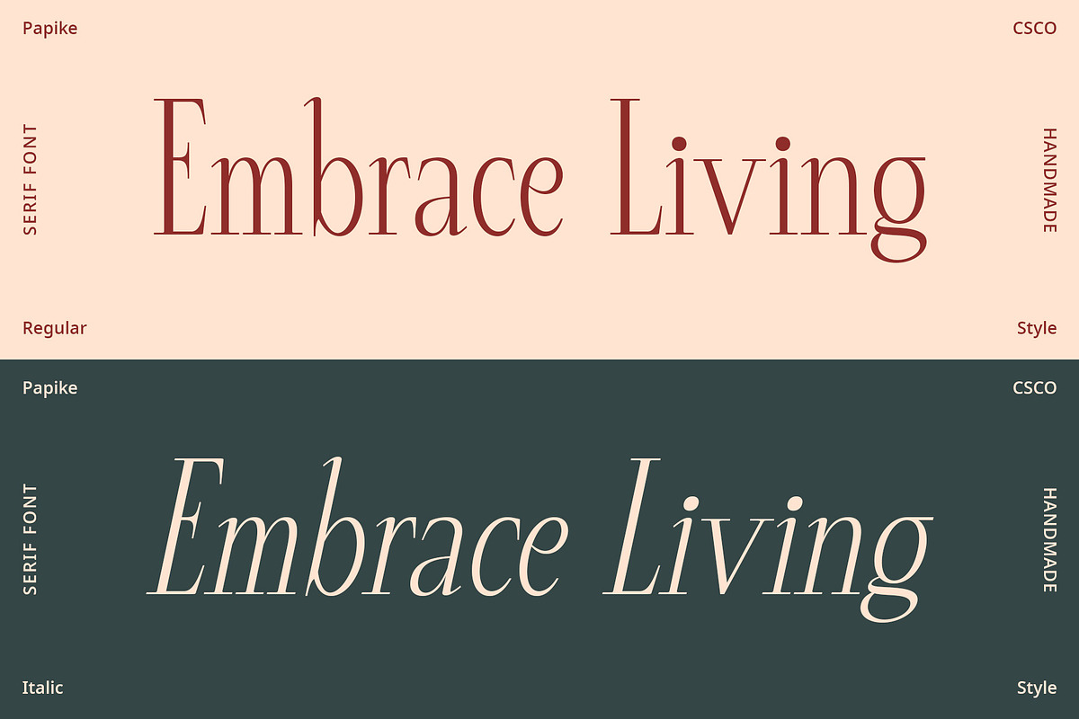 Papike – Modern Serif, a Serif Font by Craft Supply Co. (Photo 2 of 8)