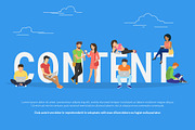 Content concept vector illustration, a Person Illustration by Julia Tim (Thumbnail 3 of 3)