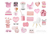 Valentine Day clip art, Romantic, an Illustration by Collart Studio (Thumbnail 3 of 10)