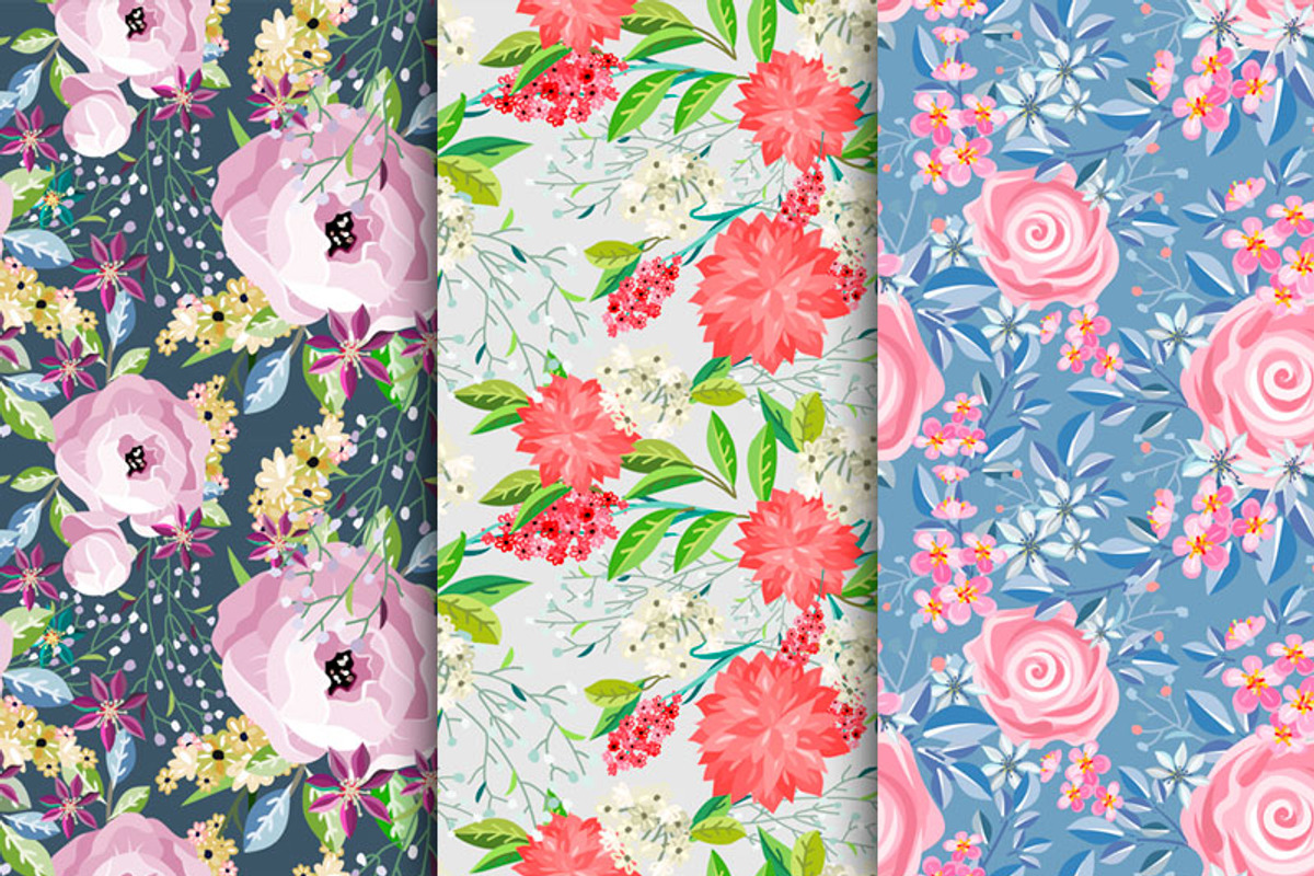 Pack of seamless patterns, a Decorative Illustration by ARSCOR (Photo 3 of 6)