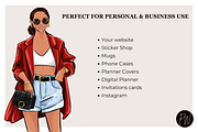 Fashion Girl 58 clipart png, an Illustration by Parinaz Wadia Design (Thumbnail 9 of 10)
