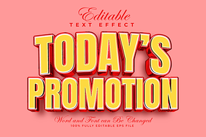 Today's Promotion Text Effect | EPS, a Layer Style Add-On by padilah_a