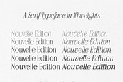 Nouvelle Edition, a Serif Font by Prestige Artsy Studio (Thumbnail 5 of 10)