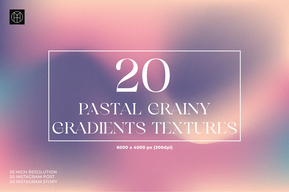 Pastel Grainy Gradient Textures, a Background Graphic by Mohit Designer (Photo 1 of 10)
