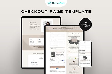 ThriveCart Checkout Template, a Landing Page Template by Pixel & Flow