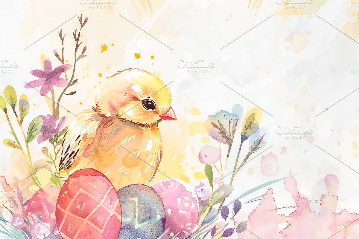 Watercolour easter papers bundle, an Illustration by VetalStock (Photo 5 of 8)