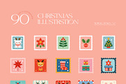 Christmas Illustration Clipart Kit, a Seasonal Illustration by Leleka.Store (Thumbnail 7 of 15)