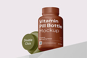 Vitamin Pill Bottle Mockup, a Packaging Mockup by Unerispace (Thumbnail 4 of 5)