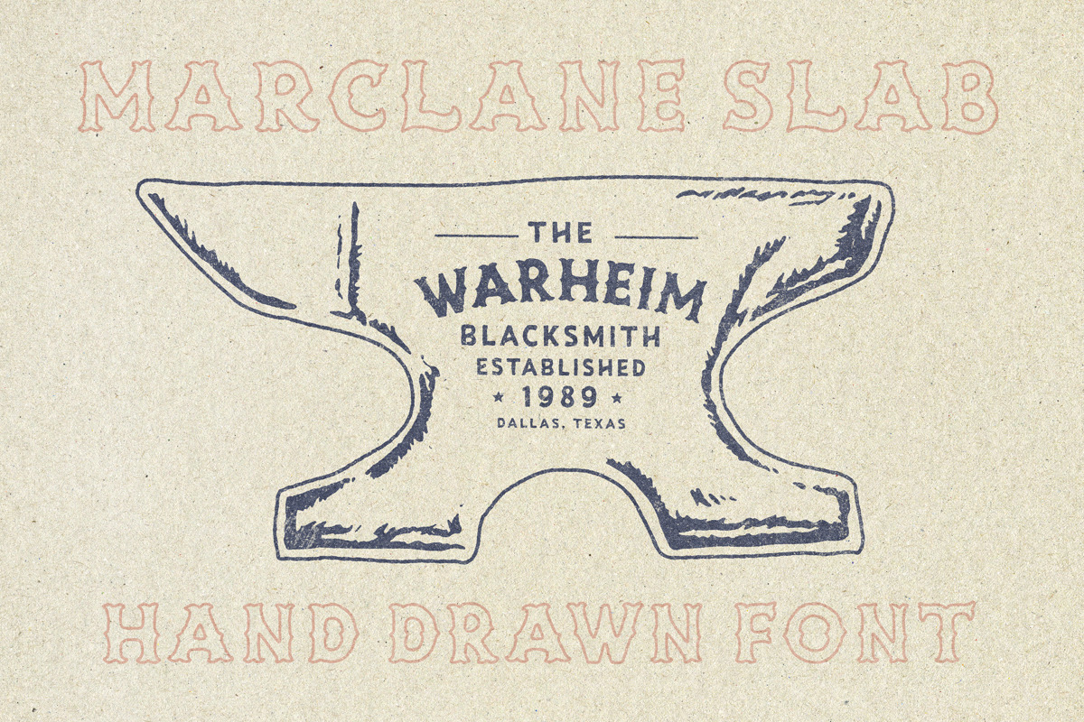 Marclane & Extras, a Slab Serif Font by IronbirdCreative (Photo 8 of 9)