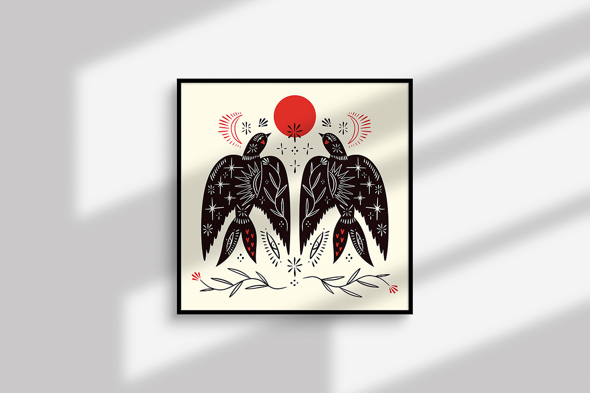 Boho Birds Bundle, an Object Graphic by Annie Konst (Photo 6 of 11)