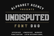 UNDISPUTED FONT DUO, a Serif Font by Alphabet Agency (Thumbnail 1 of 9)