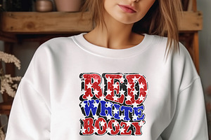 Red White Boozy Retro PNG