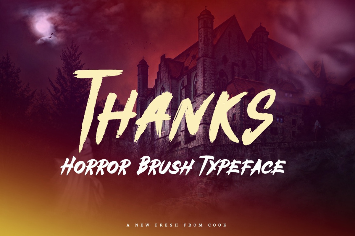 Tonight Wacres - Horror Brush Font, a Font by Dhabee (Photo 2 of 10)