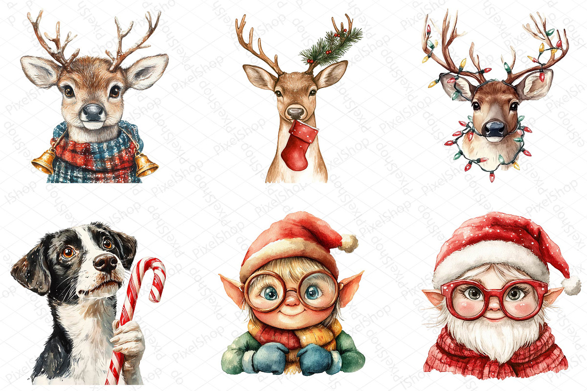 Christmas Joyful Time Clipart, an Illustration by DreamPrint404 (Photo 4 of 5)