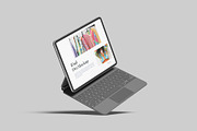 iPad Pro With Keyboard Mockup, an iPad Mockup by Graphiculon (Thumbnail 9 of 11)
