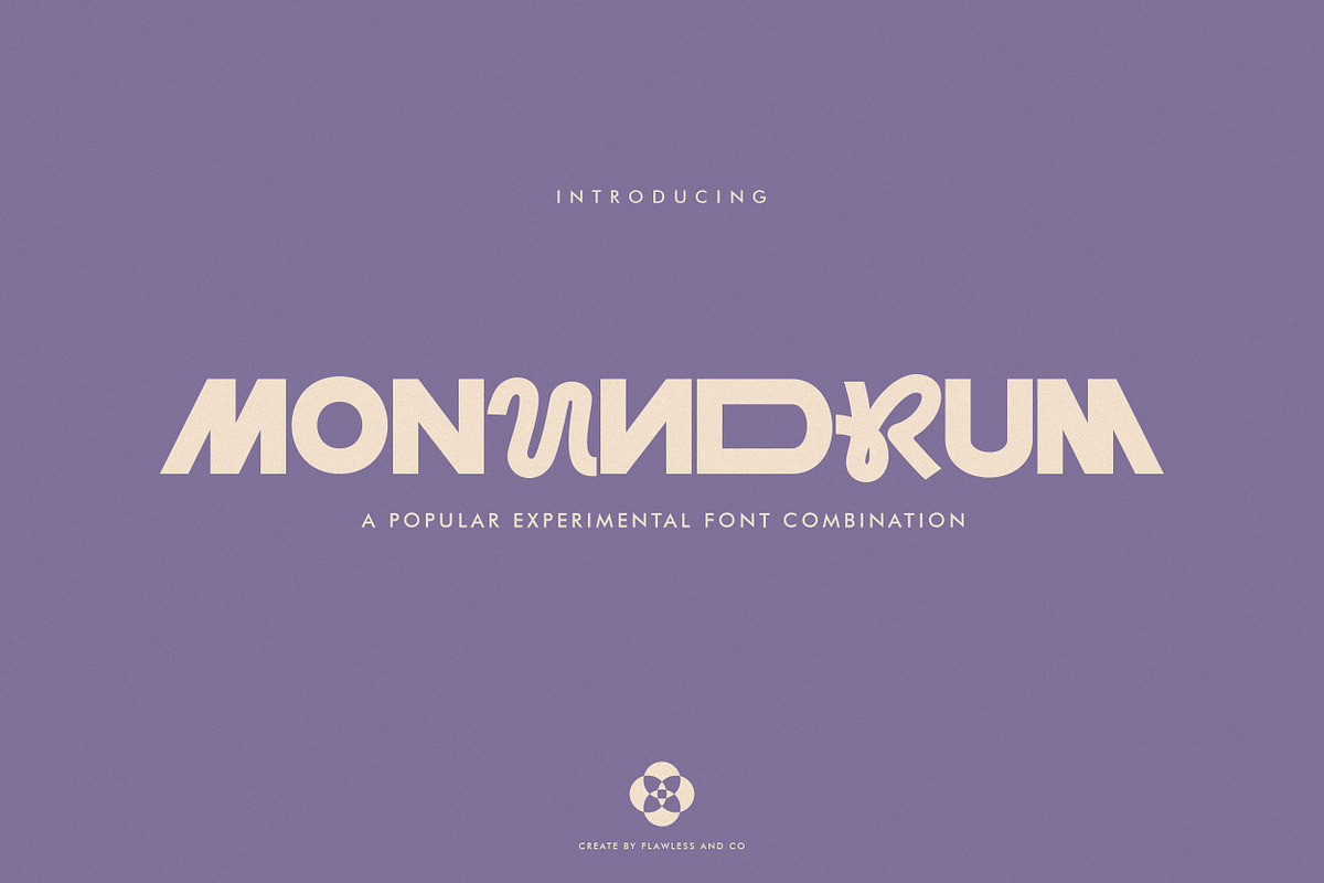 Monundrum - Combination Font, a Font by Flawless And Co (Photo 1 of 10)