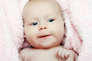 One month old baby, a Photo by saiko3p