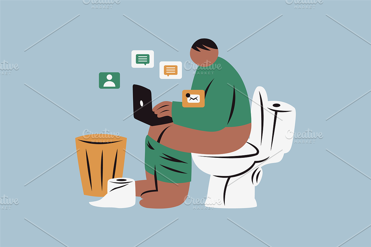 Workaholic Life Illustration, a Work Illustration by Jump Studio (Photo 4 of 10)