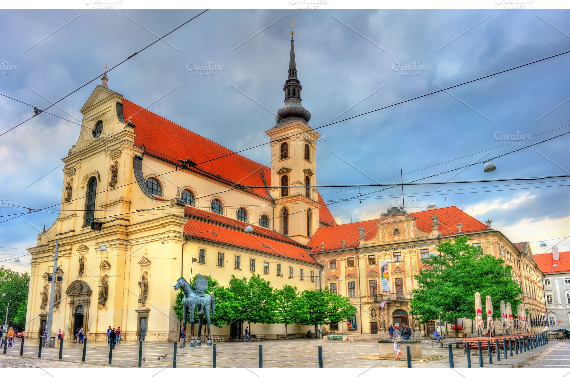 Church of St. Thomas in Brno, Czech, an Architecture Photo by Leonid Andronov