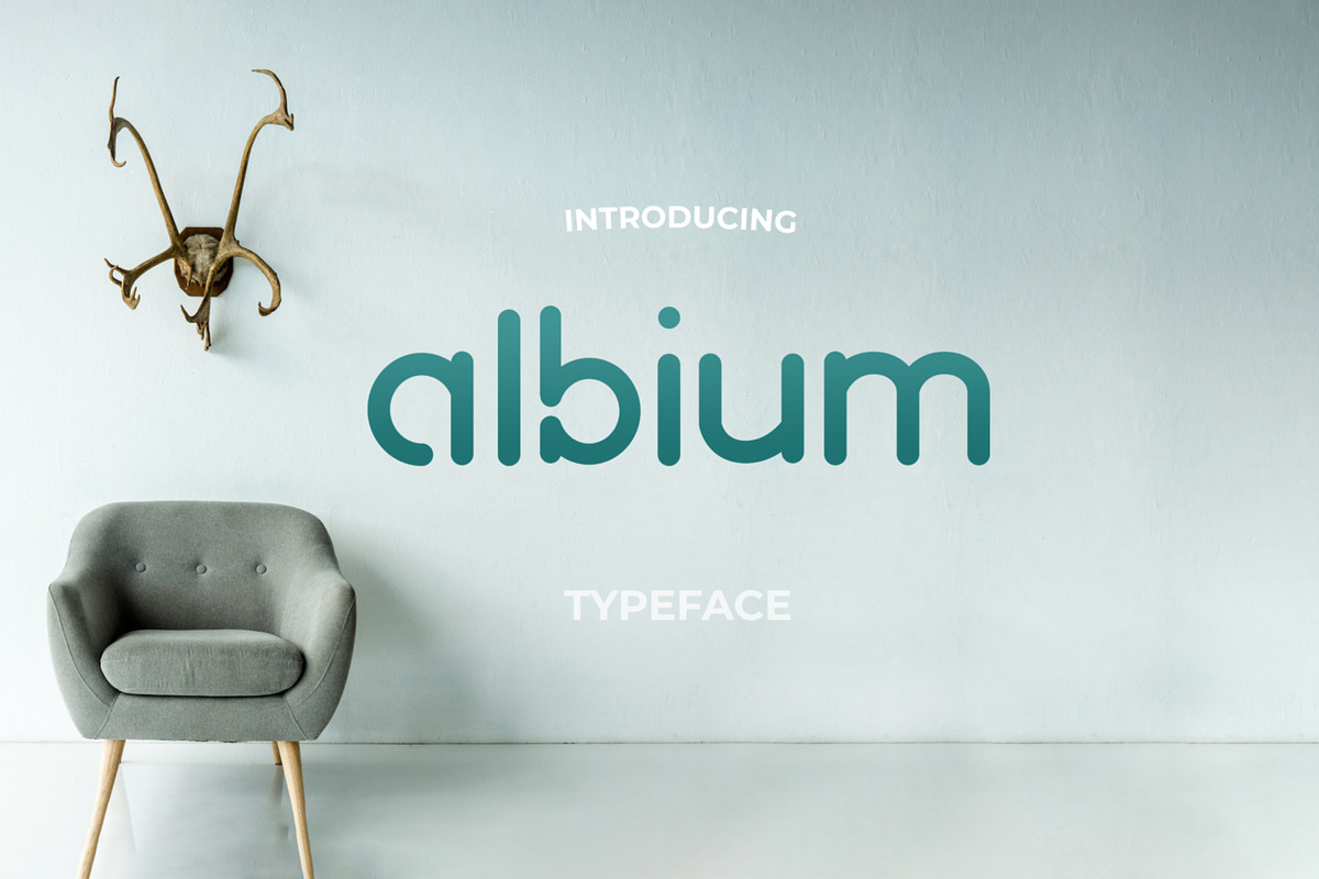 Albium - Round Identity Font preview 4