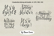 Baby Bows Shower, a Decorative Illustration by Decor Lines (Thumbnail 7 of 16)