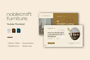 Noblecraft - Youtube Thumbnail, a Social Media Template by VUNIRA
