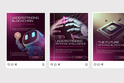 AI Blockchain - Instagram Post, a Social Media Template by Izdihaar_Studio (Thumbnail 3 of 4)