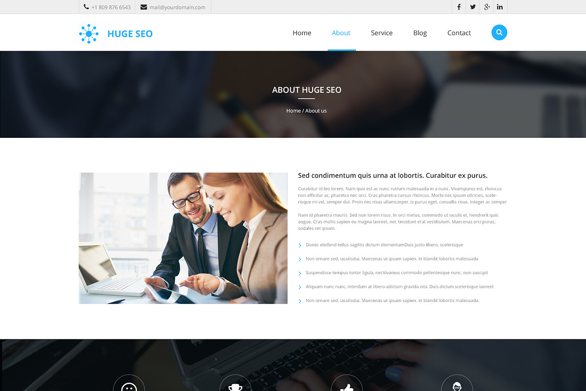 Huge Seo PSD Website Template, a Websites & App Template by WebbyTemplates (Photo 3 of 7)